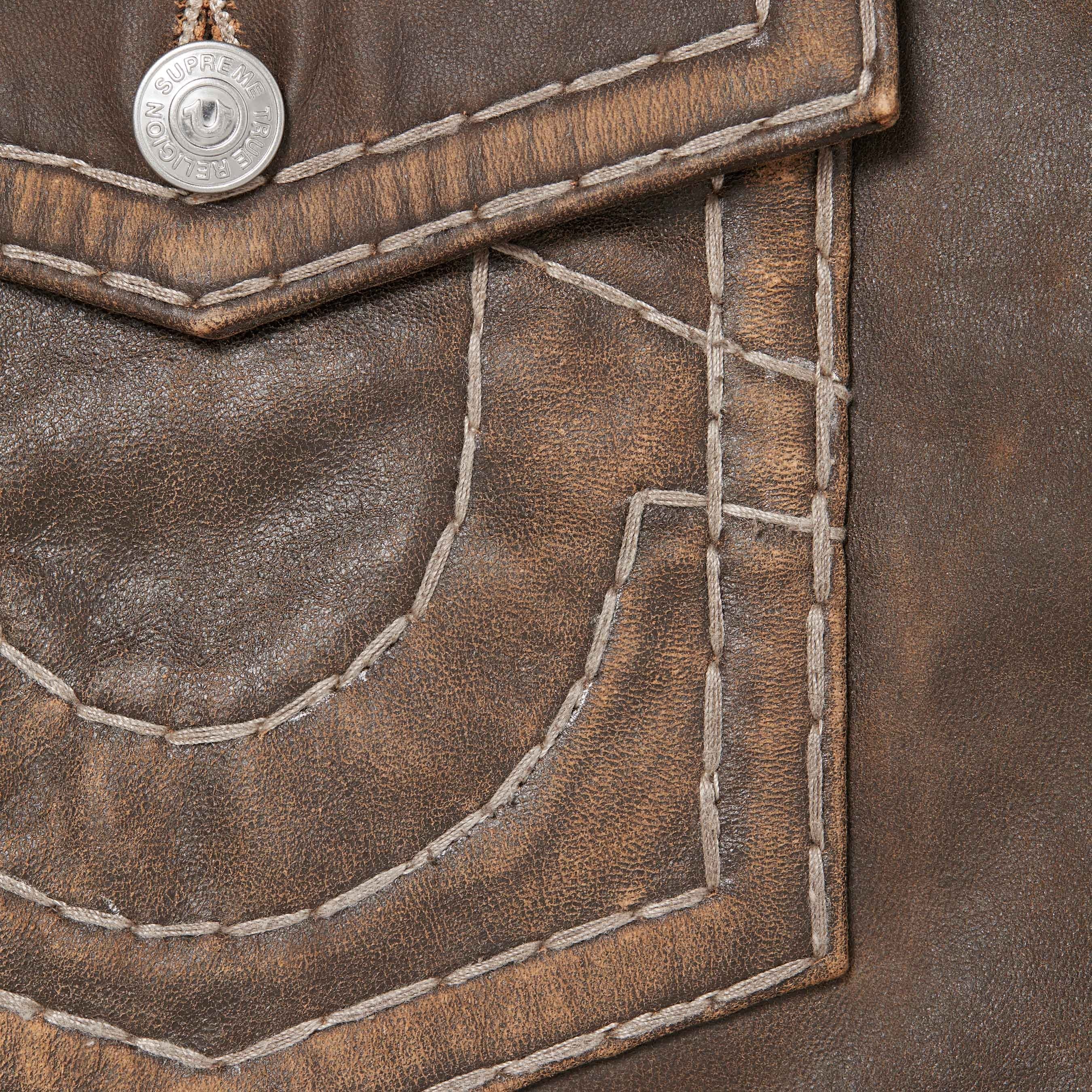 Supreme®/True Religion® Leather Trucker Jacket view 11